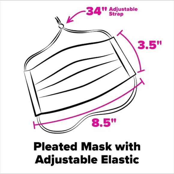 Vera Bradley Fitted pleated Face Mask various patterns Adjustable elastic NWT - Picture 15 of 15